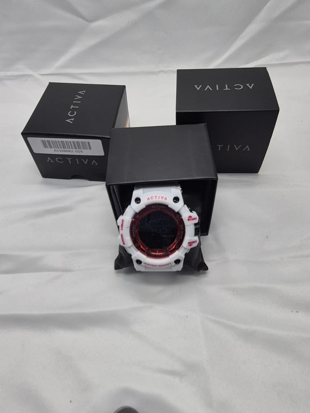 Invicta White and Red Digital Sport Watch